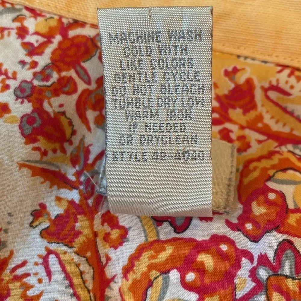 J Jill Linen Lyocell Blend Zip Up Casual Jacket Pale Orange Size Medium - Image 6