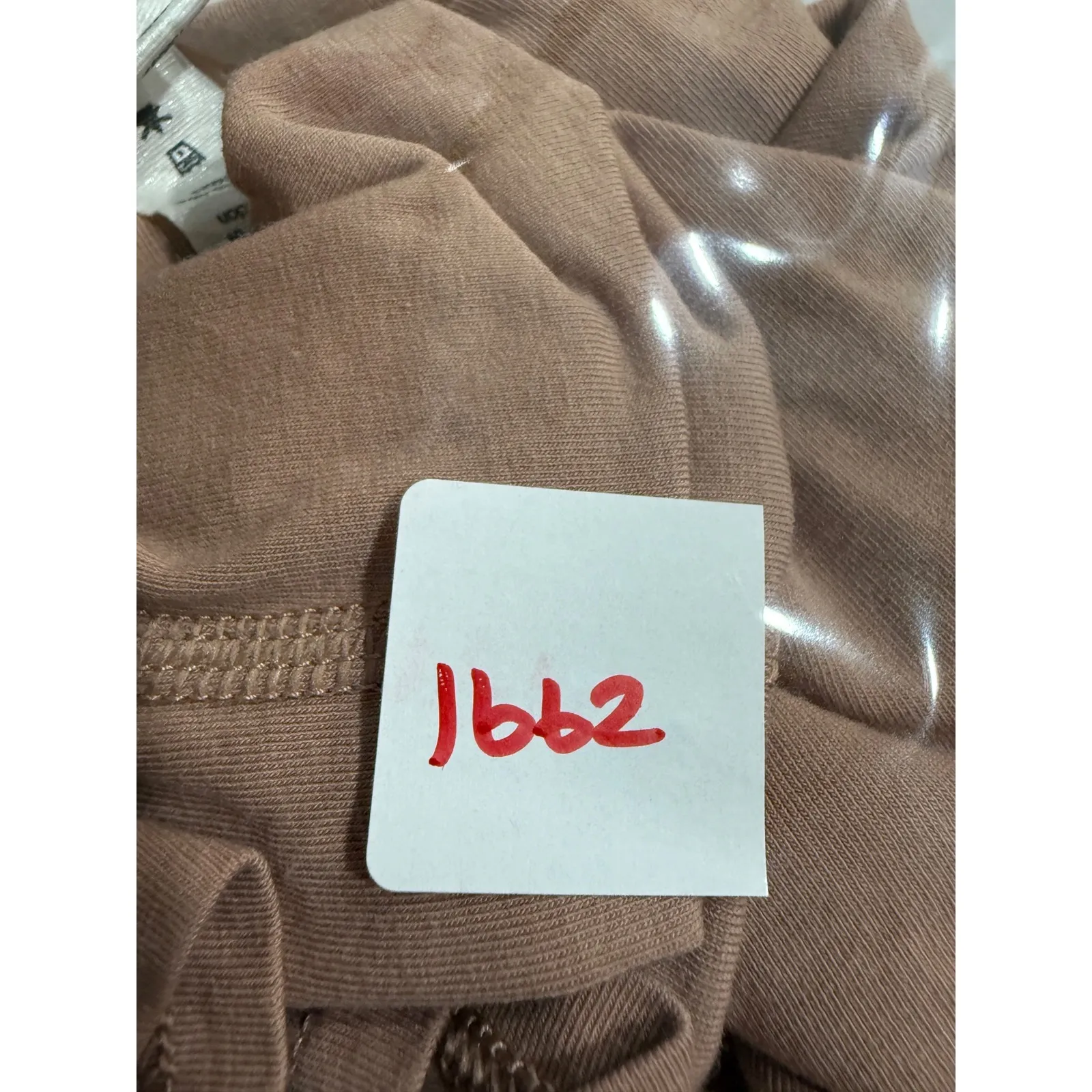 Lululemon Athletica Crew Neck T Shirt Peach Cotton Lycra Blend Size 4 - Image 6