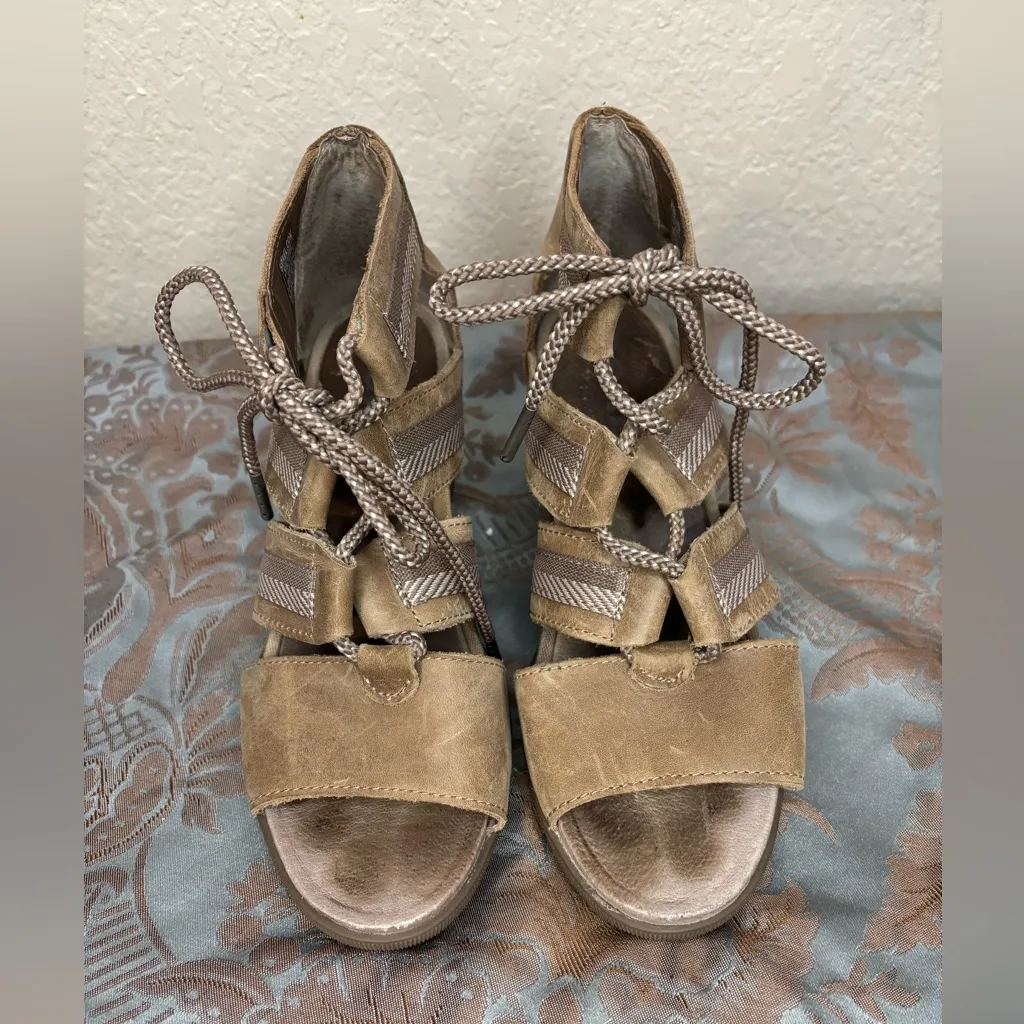 SOREL Joanie Il Ghillie Wedge Sandal Size 8 - Image 4
