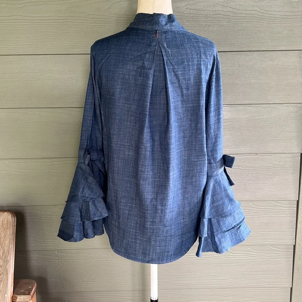 MISA Los Angeles Ruffled Bell Sleeve Top - Image 7