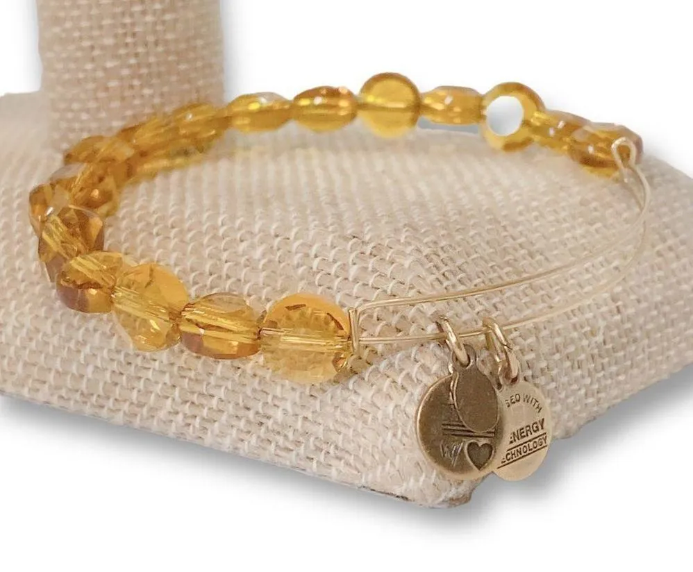 Alex & Ani Positive Energy Bangle Bracelet Amber - Image 6