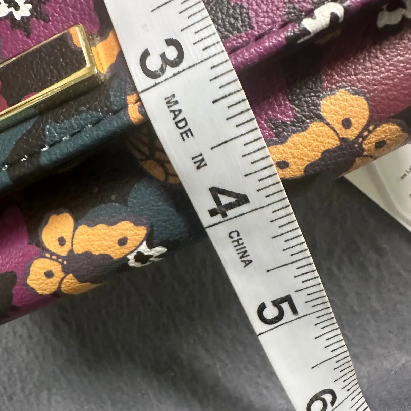 Time and Tru Checkbook Wallet Butterfly Floral Clutch Organizer Wallet NWT Purple - Image 10