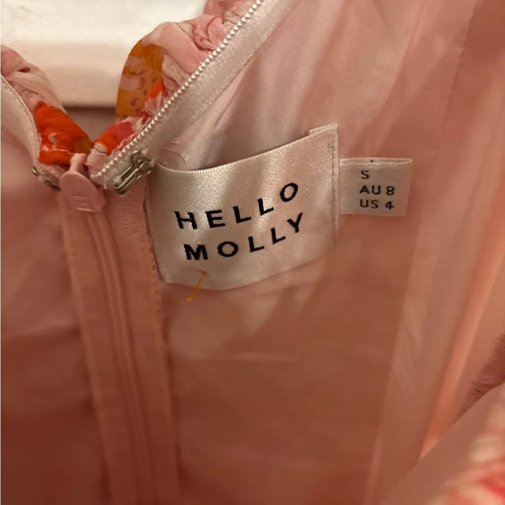 Hello Molly  FLOWERS ON MY MIND DRESS PINK small - Image 5
