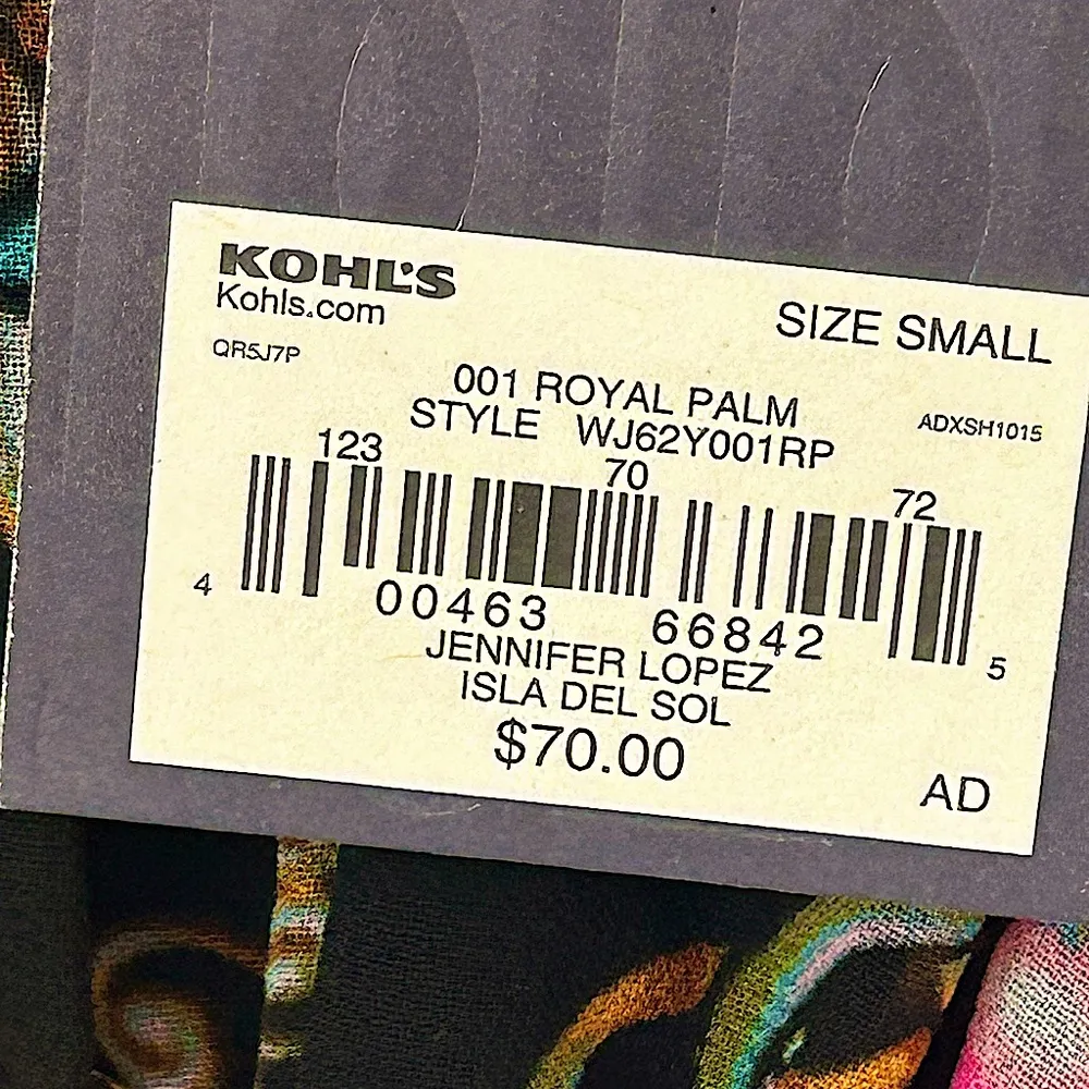 Jennifer Lopez tropical tunic caftan dress rhinestone embellishments Small NWT - Image 8