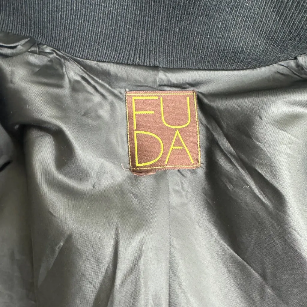 NWOT FUDA Plaid Wool Cape Poncho Shawl Coat Red Black Buffalo Size Large Y2K - Image 6