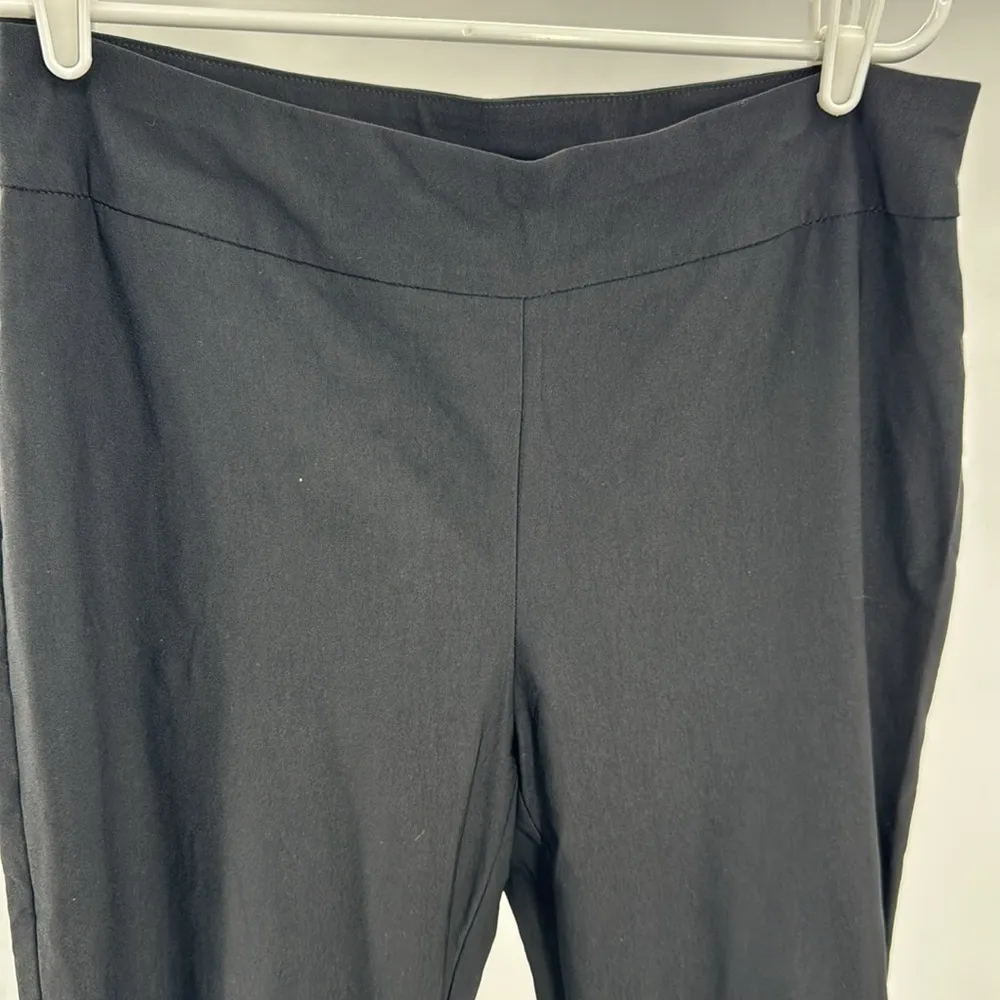 Chico's Black So Slimming Pants L tassel beaded embellished cropped pull on 12 - Image 4