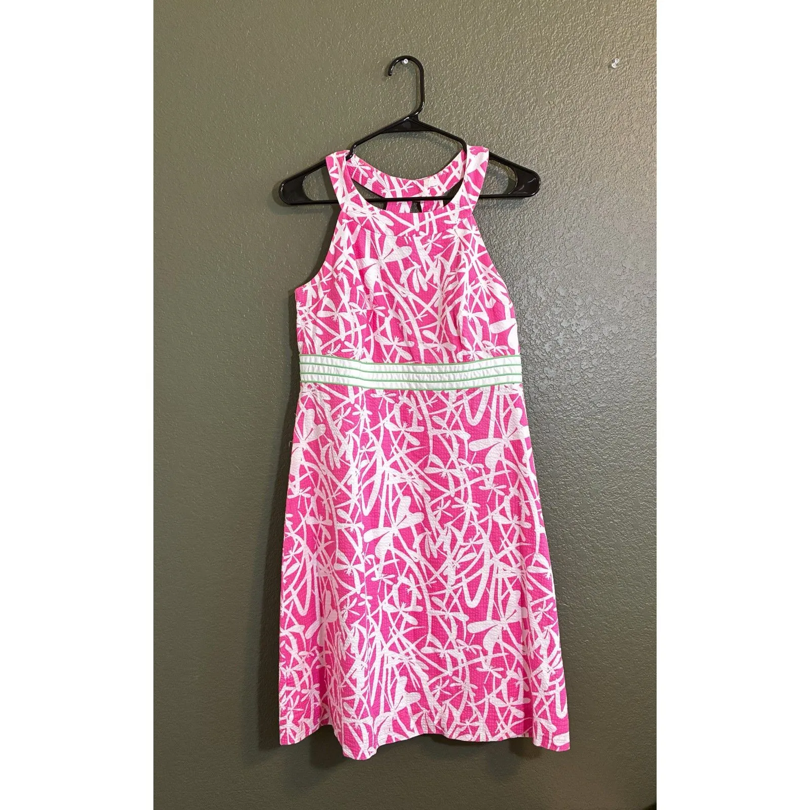 Lilly Pulitzer Seersucker Light My Fire Hotty Pink Dress Size 8 - Image 5