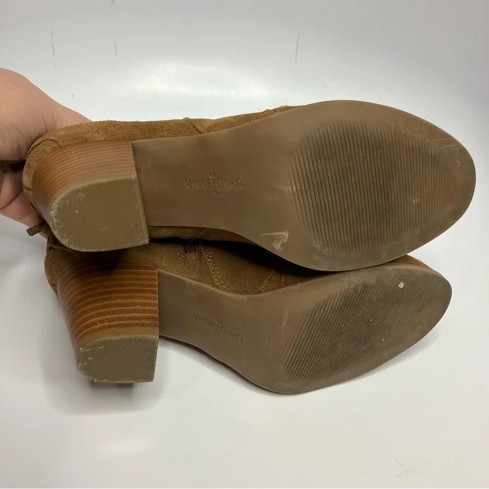 Minnetonka Women’s Melissa Bootie suede leather size 9‎ - Image 7