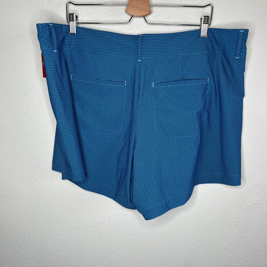 Spanx Sunshine Solutions 6'" Geo Scape Blue Shorts Plus Size  3X - Image 5