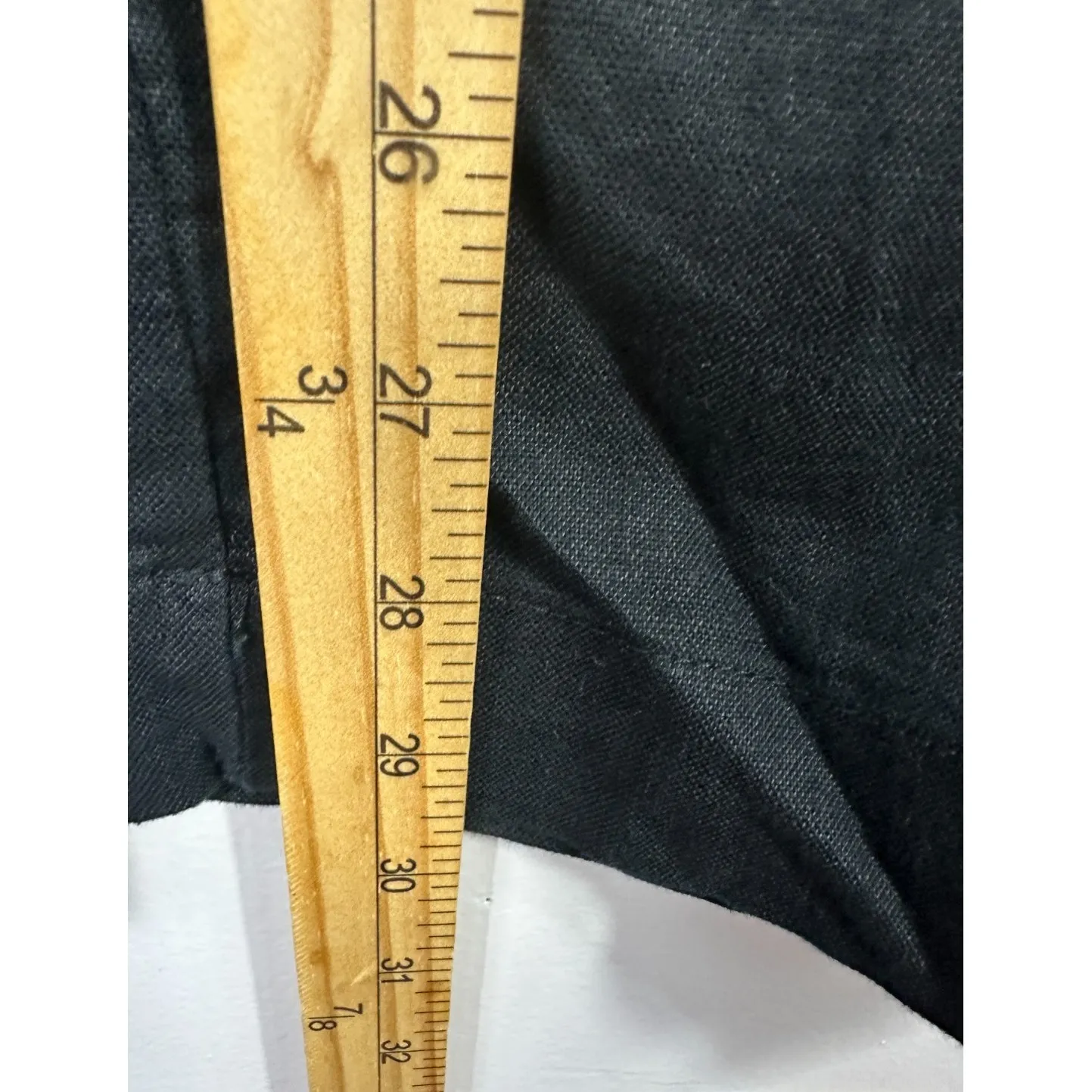 GAP Pleated Linen Pants 6 Black Coastal Grandmother Quiet Luxury Minimalist Chic - Image 6