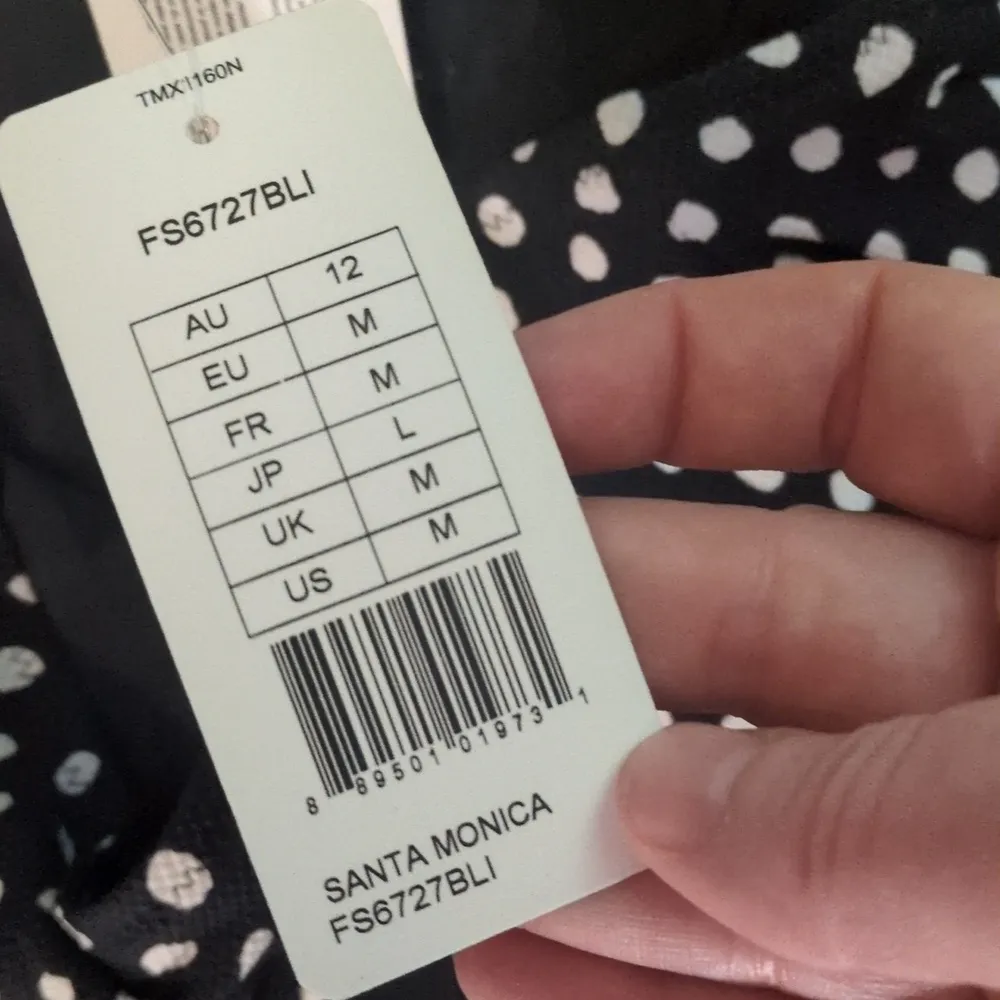 Fantasie Santa Monica Polka Dot Bikini Set Black Size M - Image 5