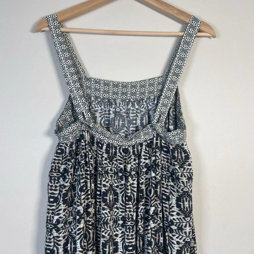 Anthropologie Michael Stars Moroccan Boho Maxi Dress S‎ Black White Party Hippie - Image 5