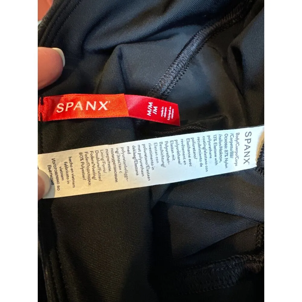 NWOT Spanx Faux Leather Legging, Black size medium - Image 8