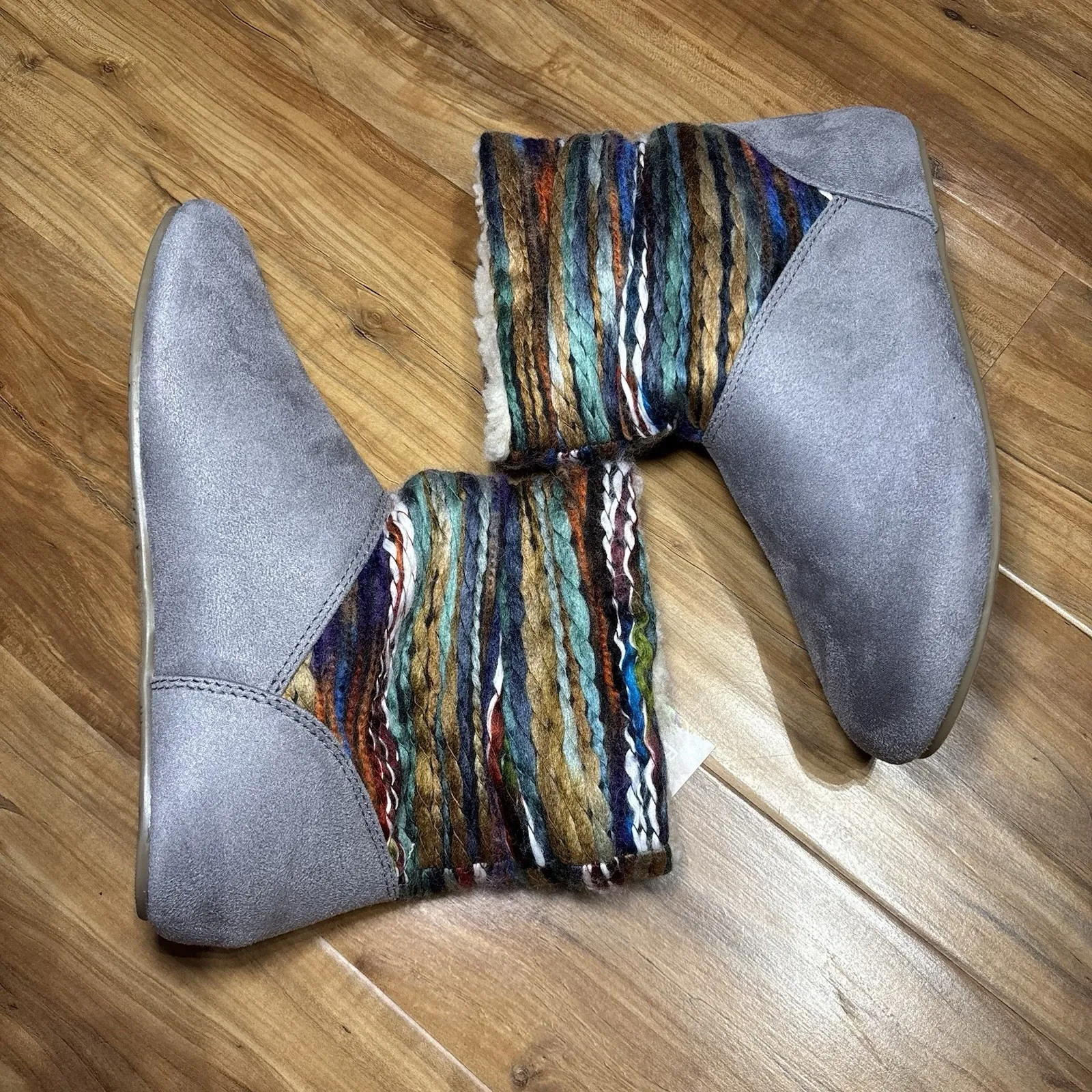 BEARPAW® Natoma III Aztec-Inspired Travel Boot NEW with Tag Gray Size 8‎ Lined - Image 4