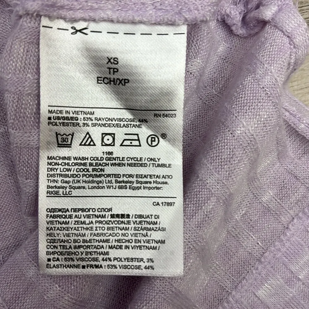 Banana Republic Light Purple Sleeveless Ribbed Knit Tank Top Size XS - Image 10