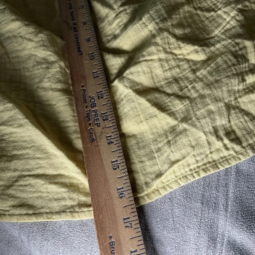 MADEWELL Tank Large Lightestspun Tie-Strap Top Haystack Yellow Casual NWT - Image 10