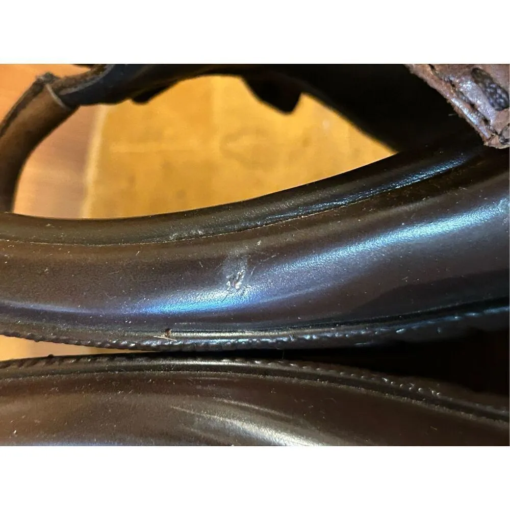 EARTH SPIRIT Women's Size 9 Gelron 2000 Sherwood Brown Leather Flower Sandals nw - Image 7