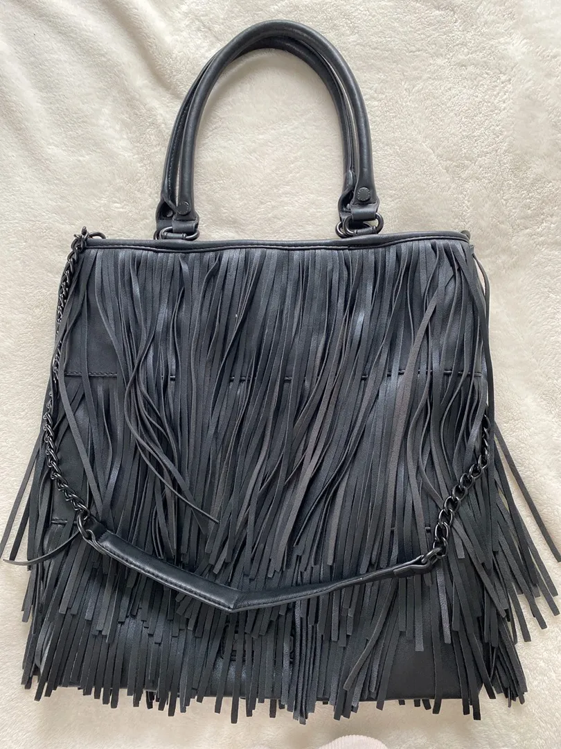 Steve Madden Leather Fringe Purse - Image 2