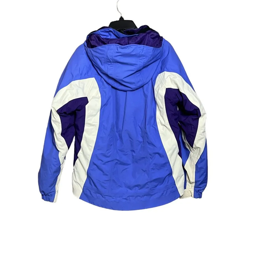 LL Bean Women's Purple & White Winter Jacket - Image 3