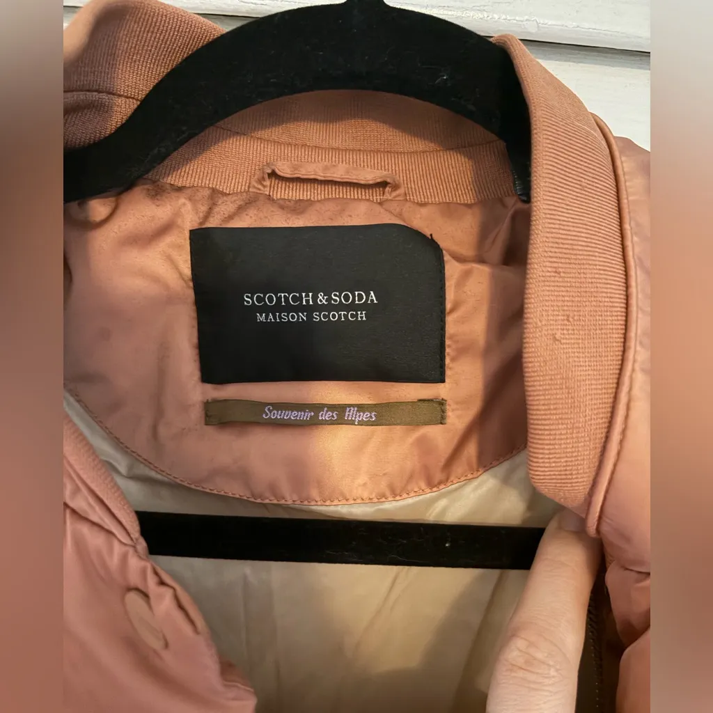 Scotch & Soda Pink Puffer Coat - Image 3