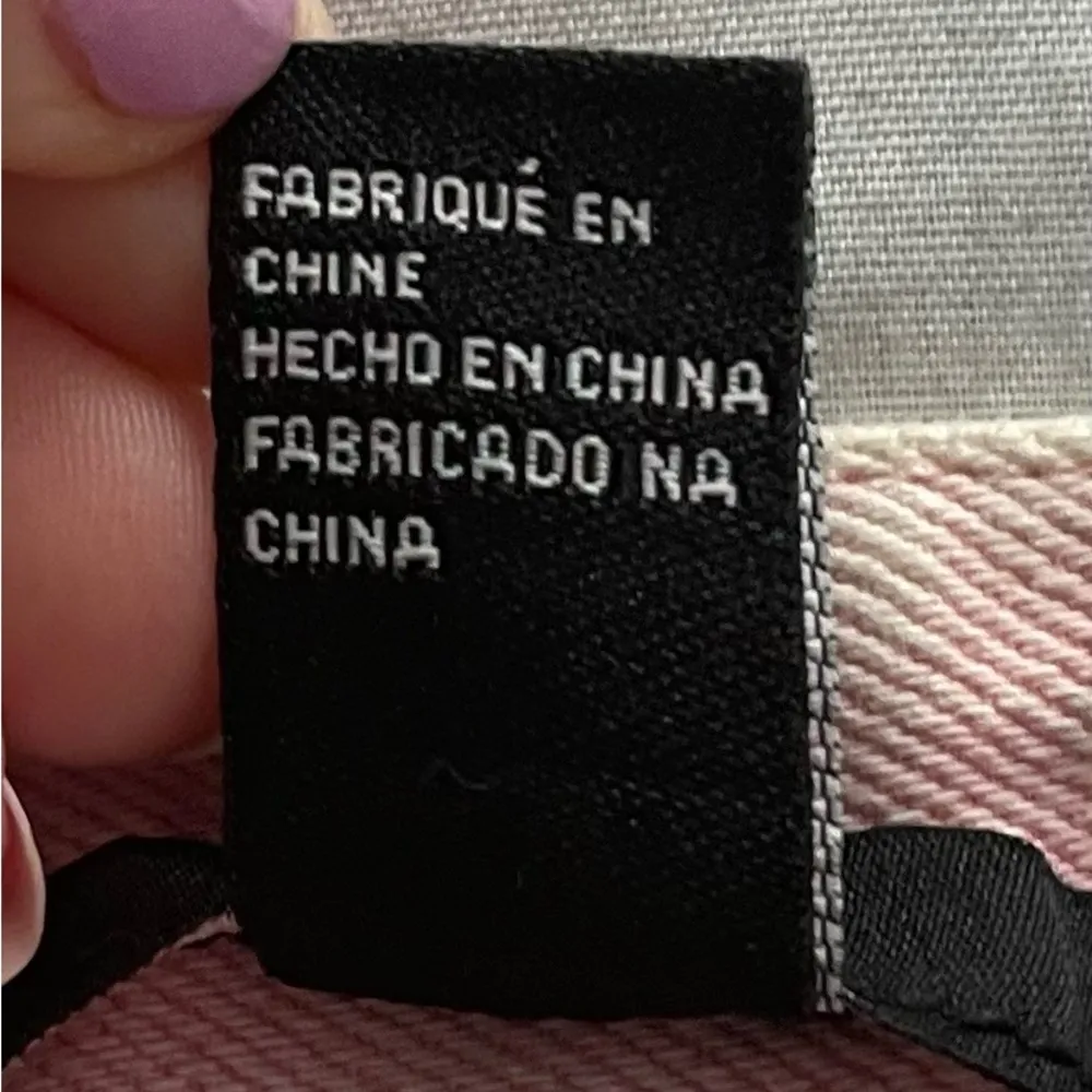 Forever 21 Y2K light pink jean distressed zipper up front skirt, size S biker - Image 13