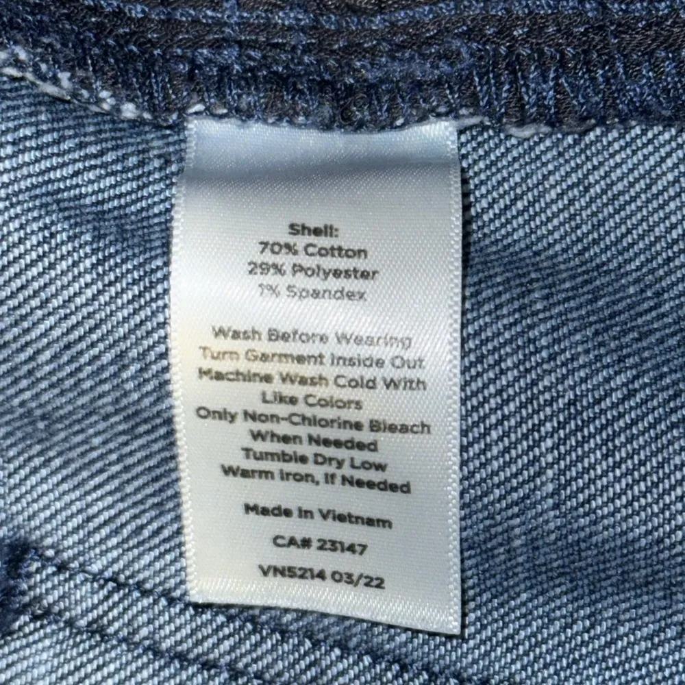 TALBOTS Ankle Jeans Blue Leopard Print Mid Rise Stretch Denim Women's 2 - Image 12