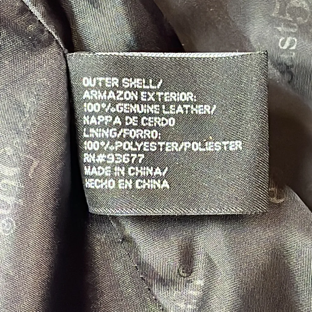 East 5th Elegant Women’s Black Genuine Leather Jacket Size Medium - Image 12