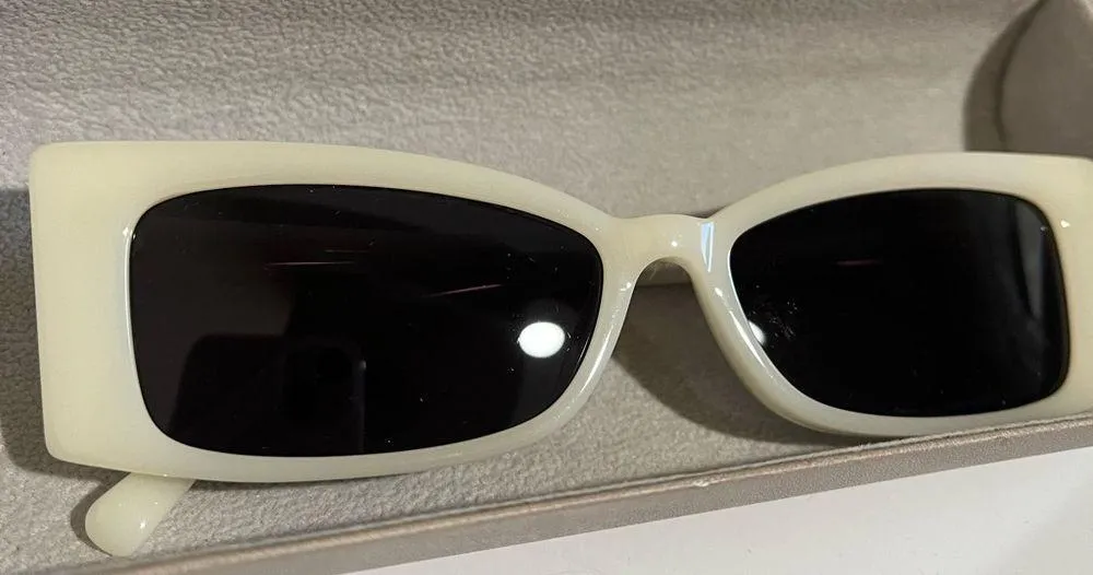 NWT Revolve my my my Dylan Sunglasses Y2K 90s Retro  Ivory - Image 7