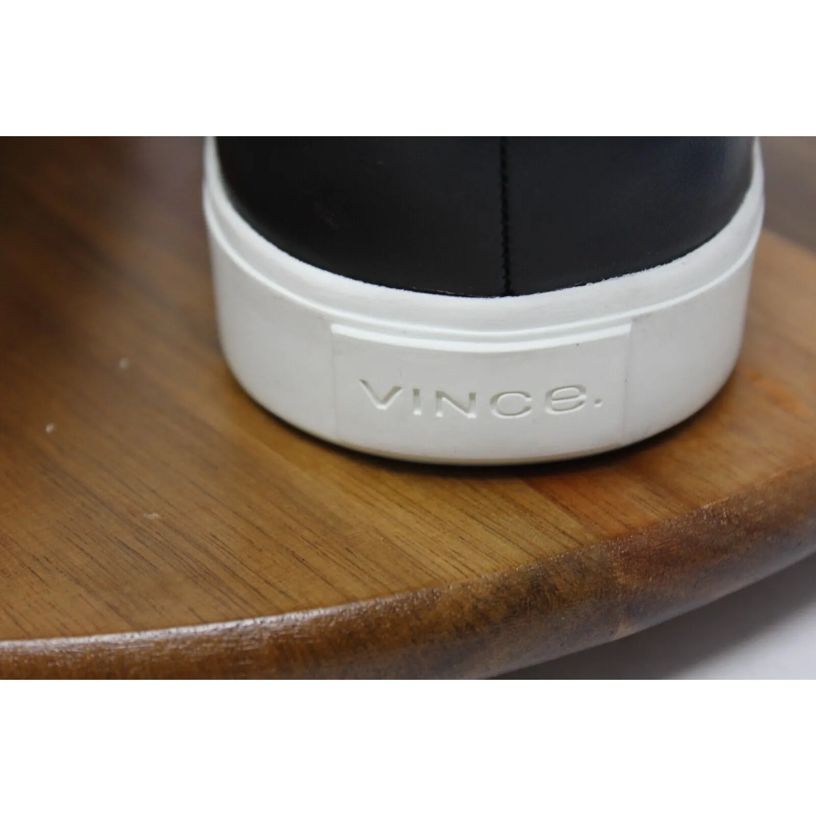 Vince Sneaker Womens Leather‎ Corbin Slip on Black Shoe Size 11.5 M US 41.5 EU - Image 4