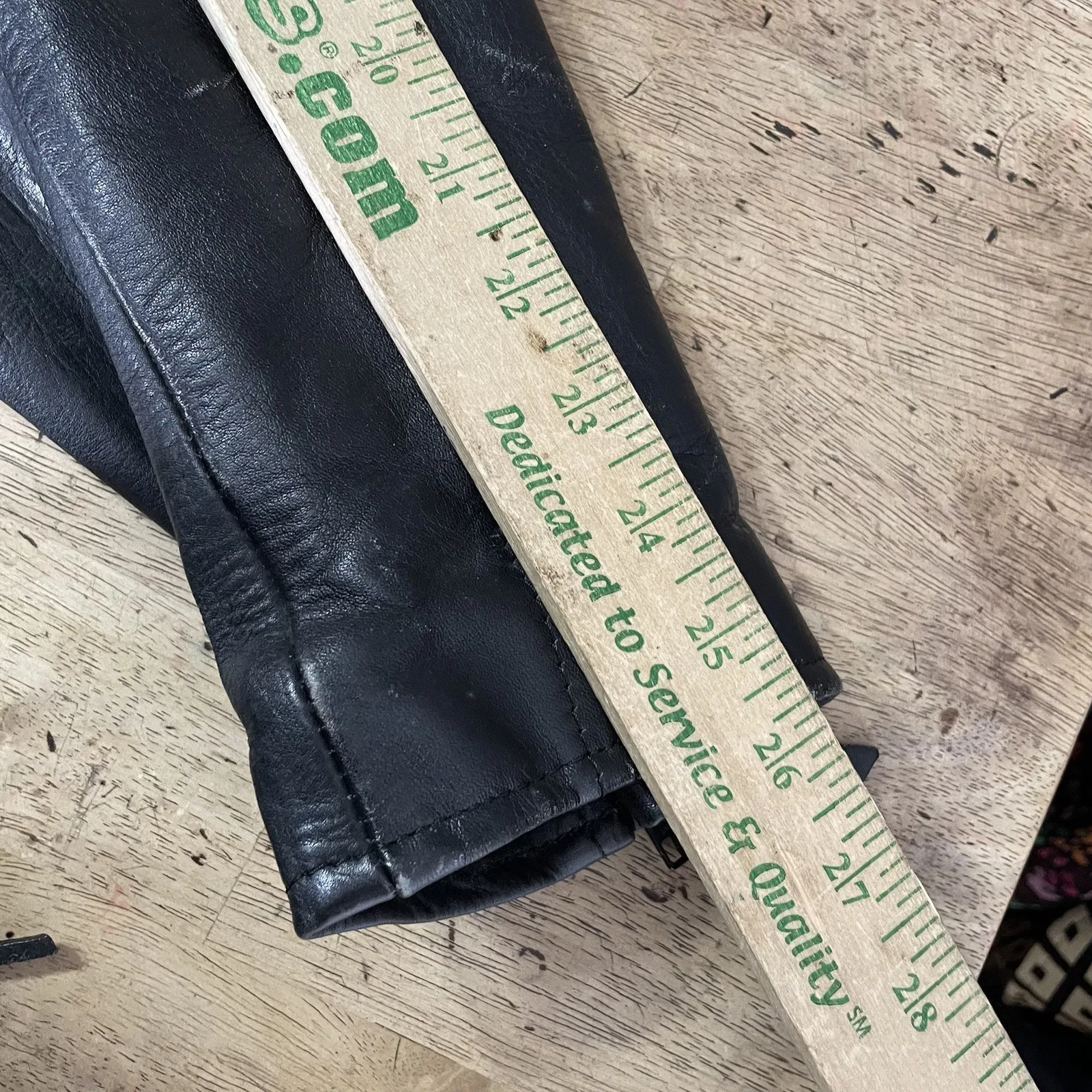 Mens vintage Raider Heavy Leather motorcycle jacket size 46 XL 1970's authentic Black - Image 8