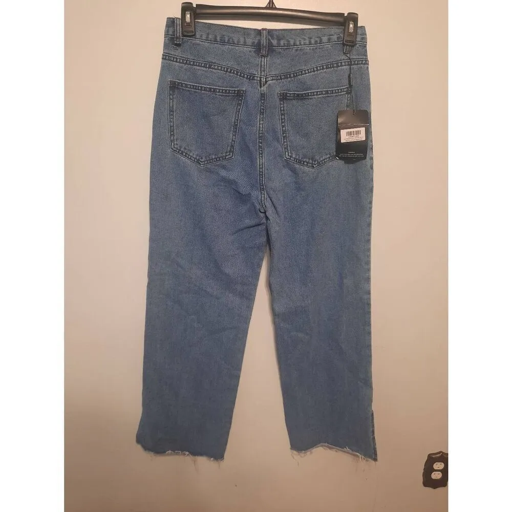 NWT Redial size 10 US Light Wash Split Hem Denim Jeans Blue - Image 6