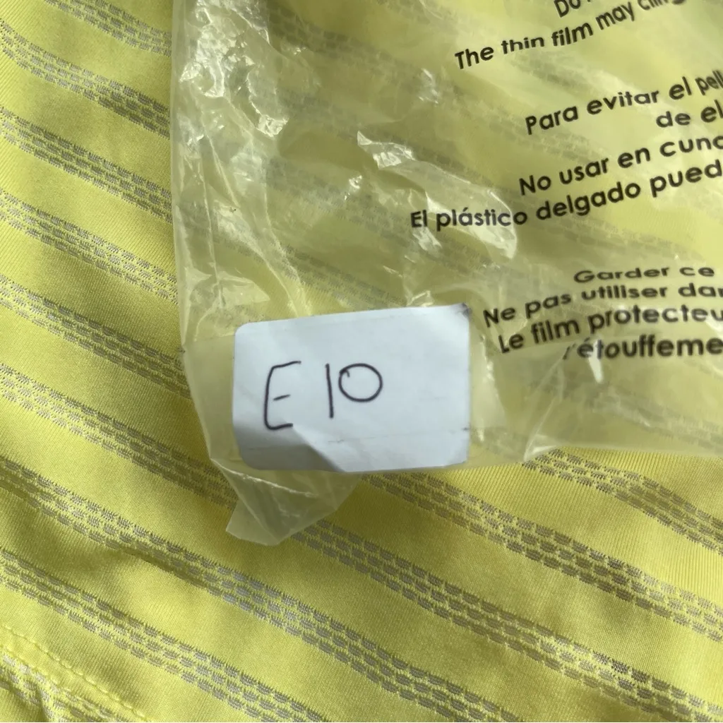 ZYIA Active Bright Yellow Striped Tank Top Small - Image 8