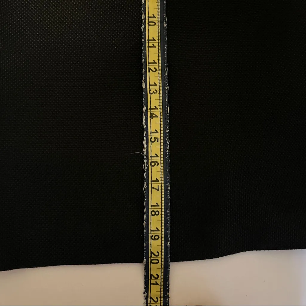 Anne Klein Black Textured Pencil Skirt 10P – Classic Lined Suit Skirt - Image 7