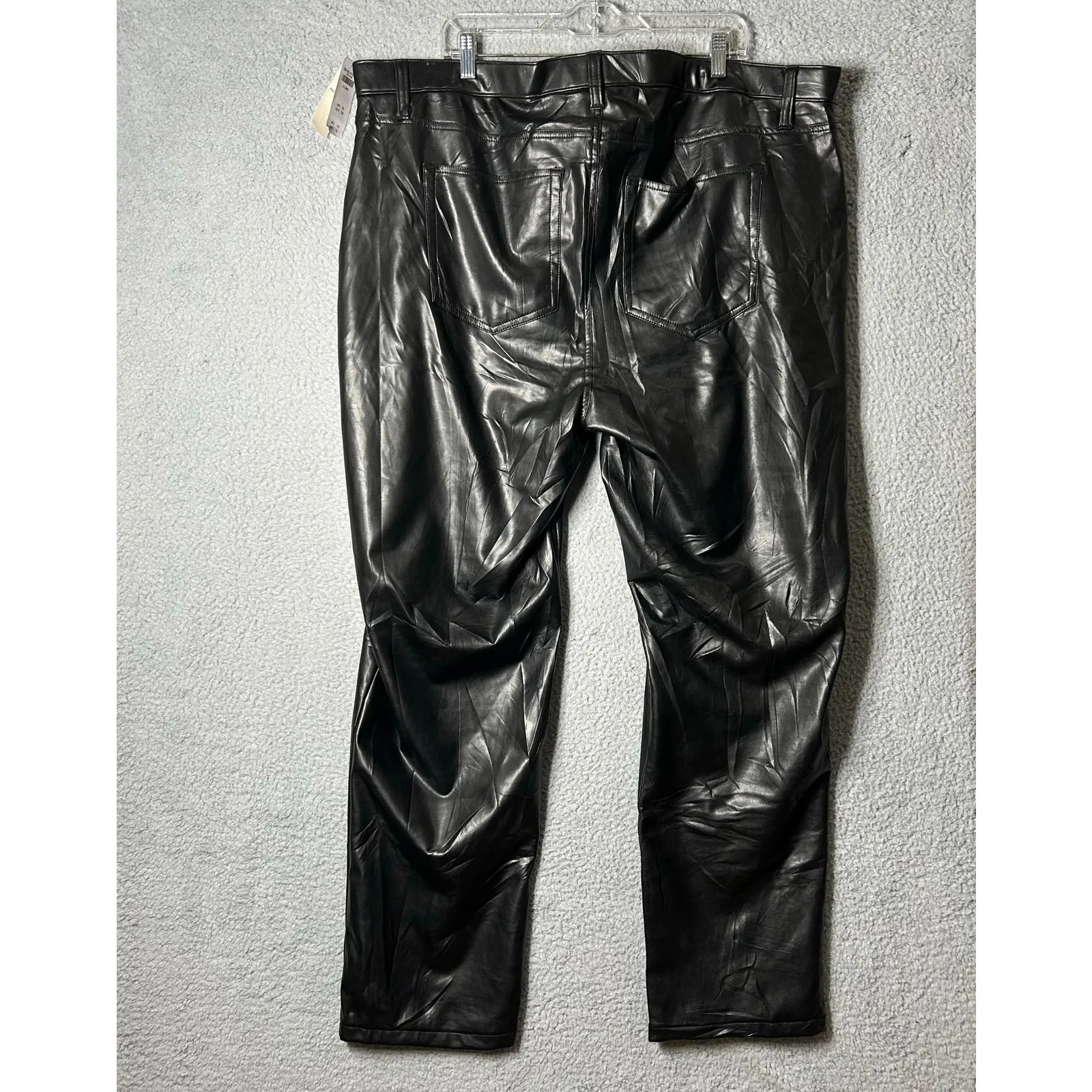 Abercrombie & Fitch Leather Pants Womens 24L '90s Straight Ultra High Rise NEW‎ - Image 6
