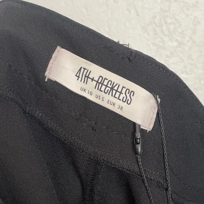 4th + Reckless Black Split Hem Dress Pants NWT Size Small - Image 4