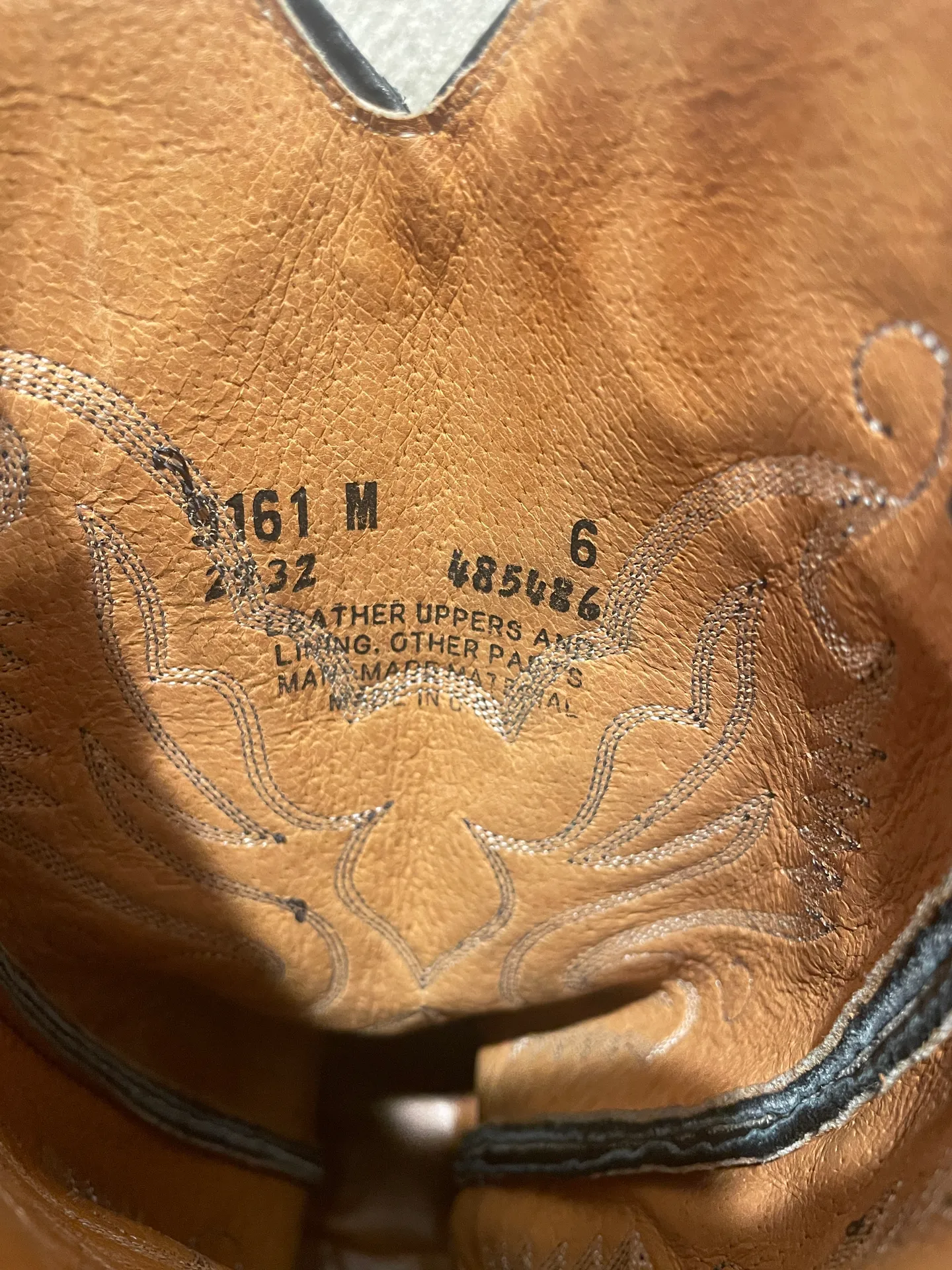 Black Leather Cowgirl Boots - Image 5