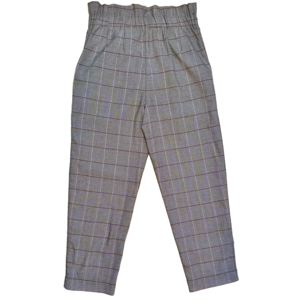 Madewell plaid paper bag pants - Image 5