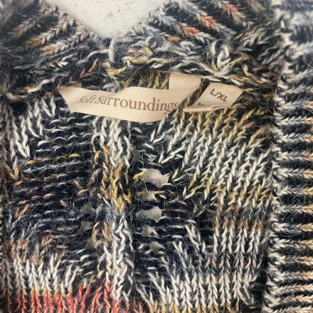 Soft Surroundings Textured Open Knit Cardigan.Size L/XL - Image 2