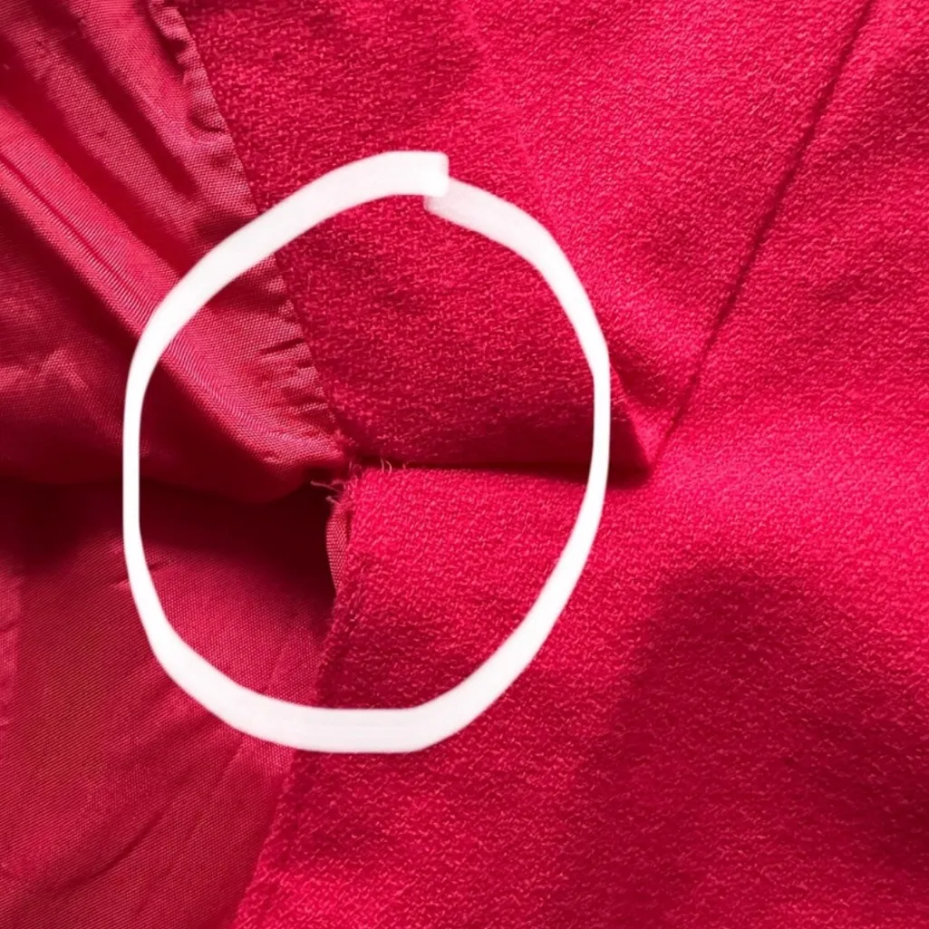 Pendleton Bright Pink Vintage Preppy 100% Virgin Wool Pencil Skirt Size 4 - Image 7