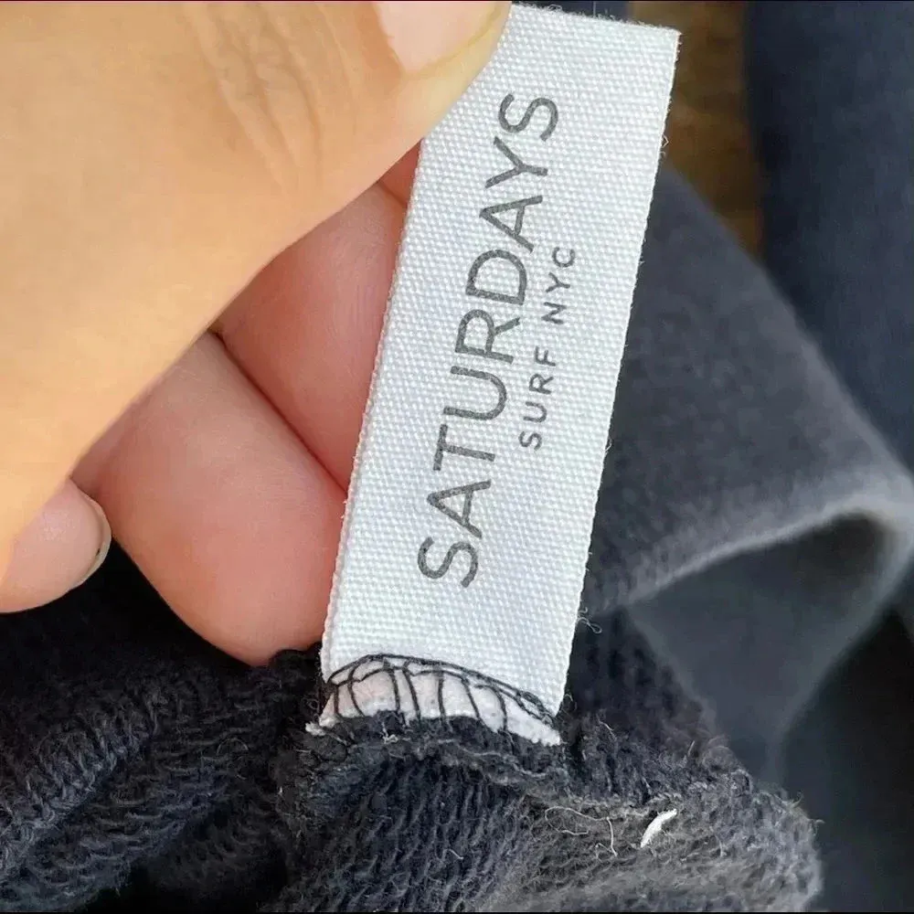 Saturdays Surf NYC pullover XS Black - Image 3