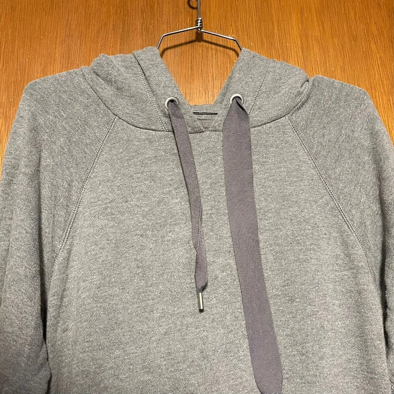 Aerie Woman’s Grey Casual Basic Drawstring Hooded Sweatshirt Size XS - Image 2