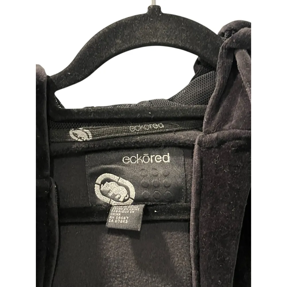 Ecko Red Vintage 90's Velvet Embroidered Rhinestone Zip Up Hoodie Size Medium Black - Image 5