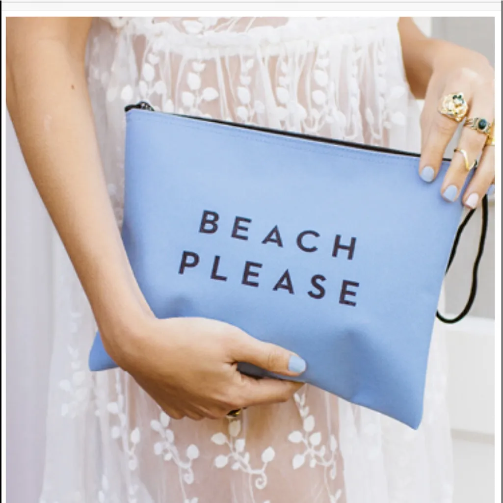 Milly ‘Beach Please’ Blue Water Resistant Bag - Image 3