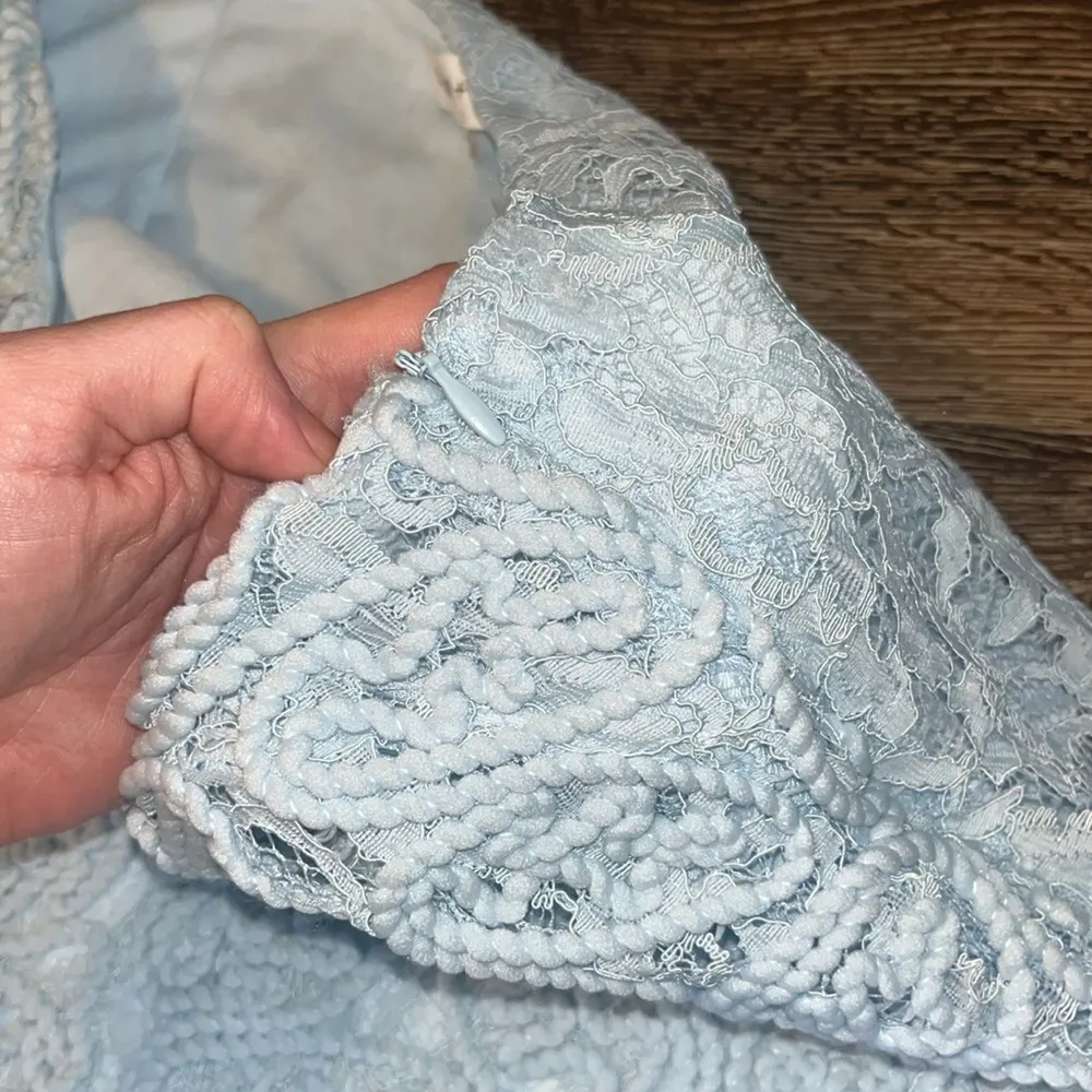 Sugar + L!Ps reversible lace and knit skirt light blue (NWOT) make offers 🫶🏼 - Image 5