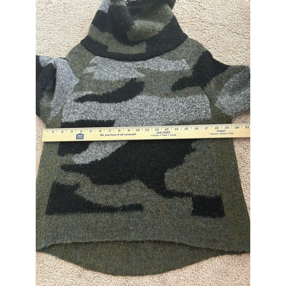 Anthropologie Cobie Funnel Neck Camo Sweater Size Small Cozy & Comfortable - Image 6