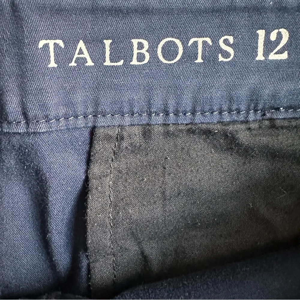 Talbots Women’s Weekend Shorts Navy Blue Size 12 Cotton Spandex Casual Chino - Image 7