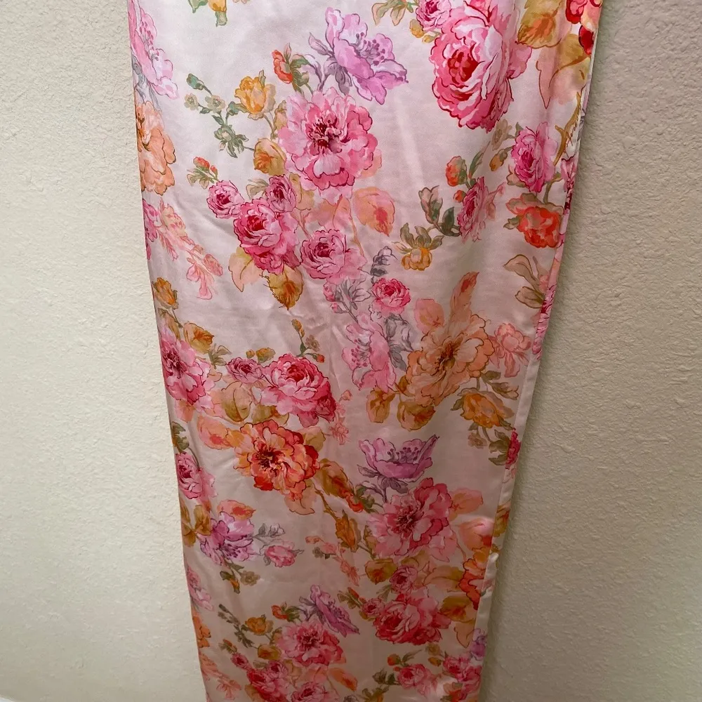 'Josefina' Ivory pink Floral Maxi Dress NWOT size S - Image 4