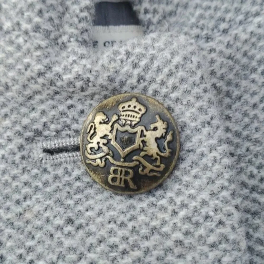 Banana Republic Women's Wool Blend Mock Neck Military Blazer Jacket Size 4 - Image 10