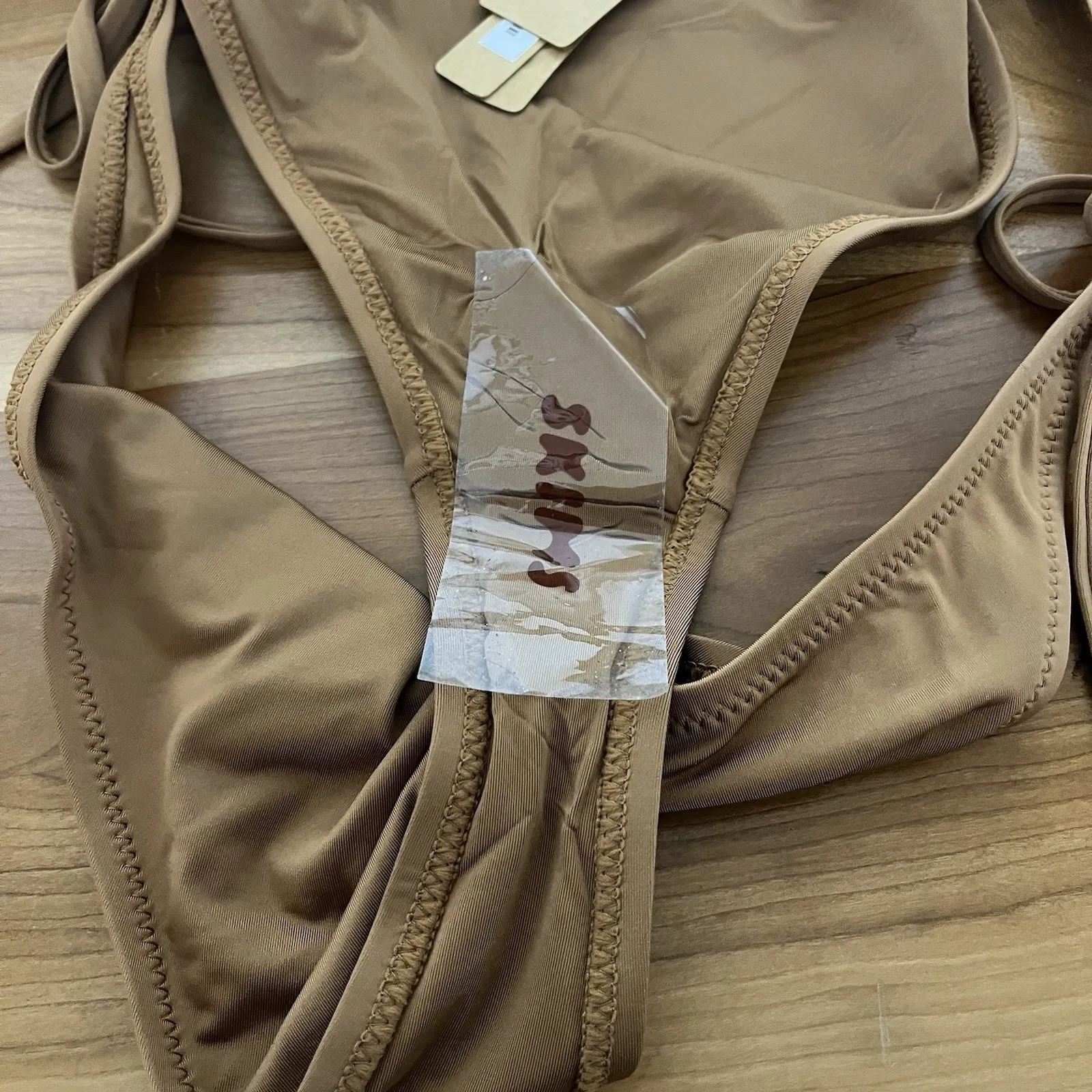 NWT Skims Bikini Bottoms Dipped Tie Sides Almond Color Women's Size 3XL - Image 5