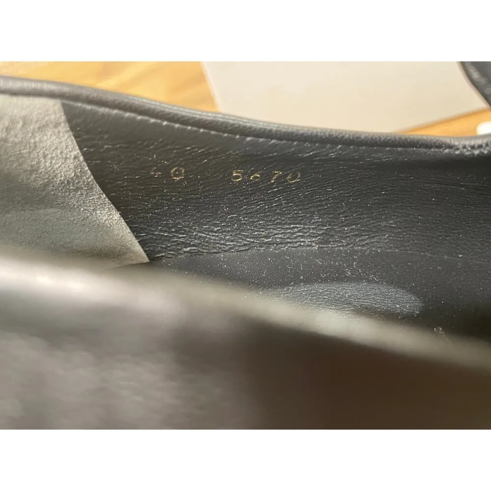 Clergerie Paris Devin Loafers Black Leather Agneau Noir Size 9.5 US 40 EU NIB - Image 11